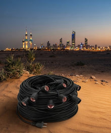 100M - 200pcs E27 Sockets Commercial Grade Outdoor String Light: