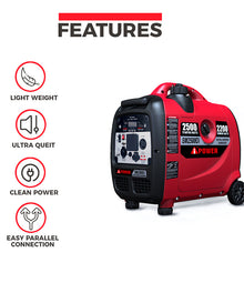 SM2500Di 2500W Inverter Generator – Quiet & Portable