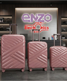 3-Piece PP Trolley Luggage Set (20", 24", 28")