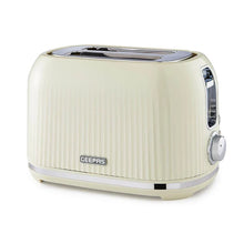 Geepas Fluted Bread Toaster – GBT36558UK-CR (Cream)