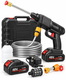 48V cordless pressure washer kit on white background