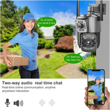V380Pro Camera 8MP Dual Lens Surveillance Camera Motion Detection HD Color Night Vision PTZ Monitor Outdoor IP Security CCTV(US Plug