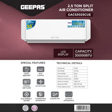 Geepas Split Type Air Conditioner – GACS3025CUE
