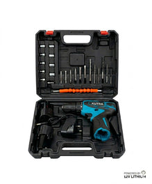 KUTRA 12V Professional Lithium Electric Drill Set (24-Piece)