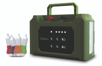 CLIKON POWER STATION WITH SOLAR CHARGING,7000mAh CK7070