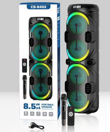 CS-8402 8.5" x4 Portable Party Speaker