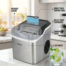 Clikon CK6102 Premium Portable Ice Maker | 150W Stainless Steel 6290360454528