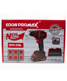 EDON PROMAX EPM-21BL 21V Brushless Cordless Drill Kit