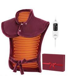 Extra-Long Massaging Heat Wrap for Shoulders, Neck &amp; Back
