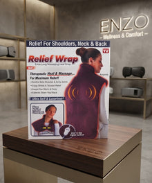 Extra-Long Massaging Heat Wrap for Shoulders, Neck &amp; Back
