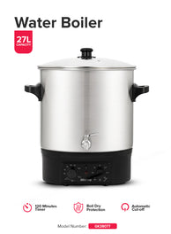 Geepas Stainless Steel Water Boiler – GK38077