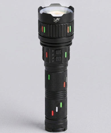 360° German Rechargeable LED Flashlight (Model: KF-1113) – Ultra-Powerful 60,000mAh