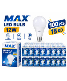 MAX LED BULB 12W — 100 PCS
