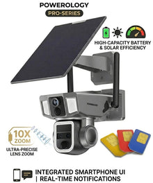 NiView Pro Series | 4K & WIFI 8MP Solar Triple-Lens Security Camera