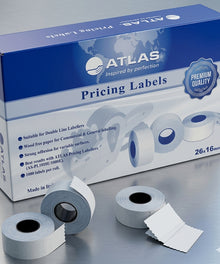 Two-Line White Pricing Labels