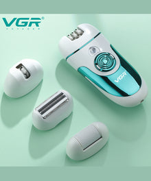 جهاز إزالة شعر النساء القابل لإعادة الشحن VGR V700 وأداة إزالة الشعر متعددة الوظائف