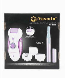 Yasmin 5-in-1 Rechargeable Epilator and Shaver Set Model: YS-5078