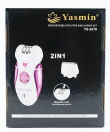 Yasmin 2-in-1 Rechargeable Epilator and Shaver Set Model: YS-2078