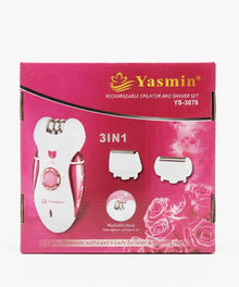 Yasmin 3-in-1 Rechargeable Epilator and Shaver Set Model: YS-3078