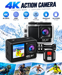 4K Wi-Fi Action Camera features and specifications