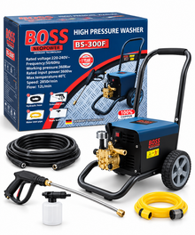 BOSS BS-300F high pressure washer with accessories