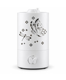 White butterfly ultrasonic humidifier — White background