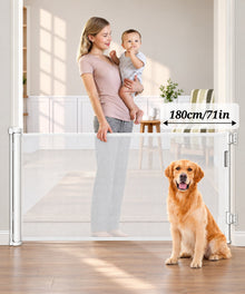 180 cm Retractable Baby and Pet Gate – family and pets