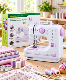 FHSM-505 mini household sewing machine lifestyle image