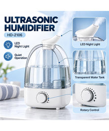 HD-2106 ultrasonic humidifier — Product details