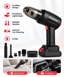 Multifunction cordless vacuum cleaner accessories and features