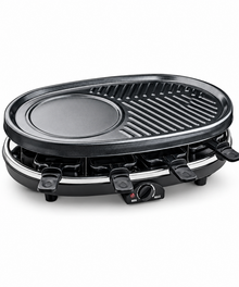 Sayona Apps SBBQ-4381 raclette grill and crepe maker on white background