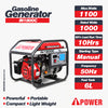 AiPower IN1800C 1100W Portable Gasoline Generator